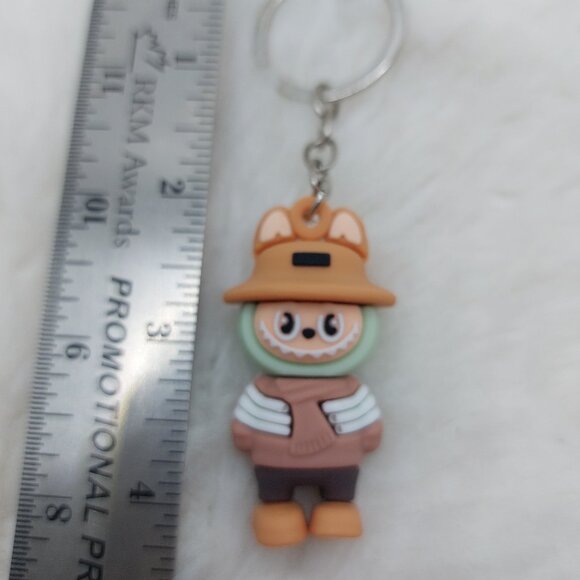 2/$19 Labubu blue with hat and scarf keychain - Picture 3 of 6